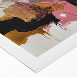 Abstract Art for Sale - Pink and Gold Textured Canvas Print