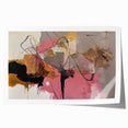 Abstract Art for Sale - Pink and Gold Textured Canvas Print