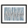 Zen Garden Wall Art – Calming Blue & White Abstract Print