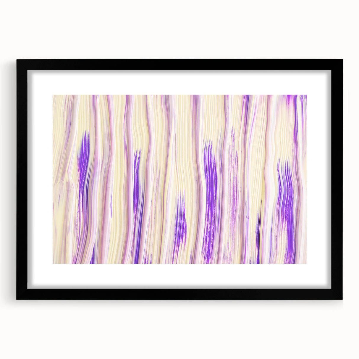 Timeless Textures Abstract Wall Art – Lilac and Beige Tones