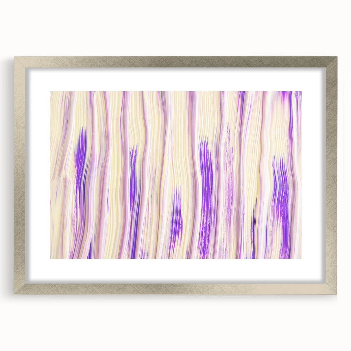 Timeless Textures Abstract Wall Art – Lilac and Beige Tones