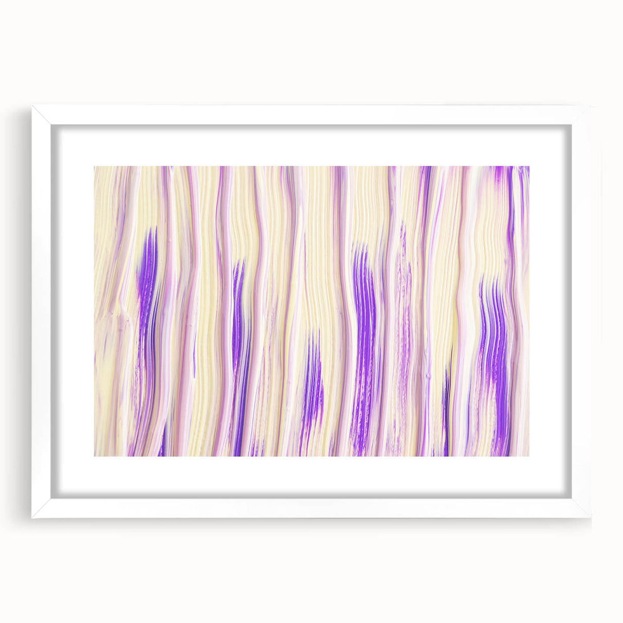 Timeless Textures Abstract Wall Art – Lilac and Beige Tones