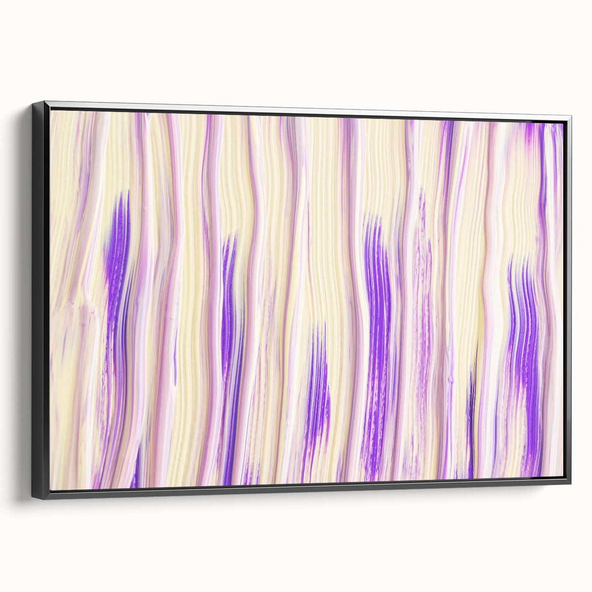 Timeless Textures Abstract Wall Art – Lilac and Beige Tones