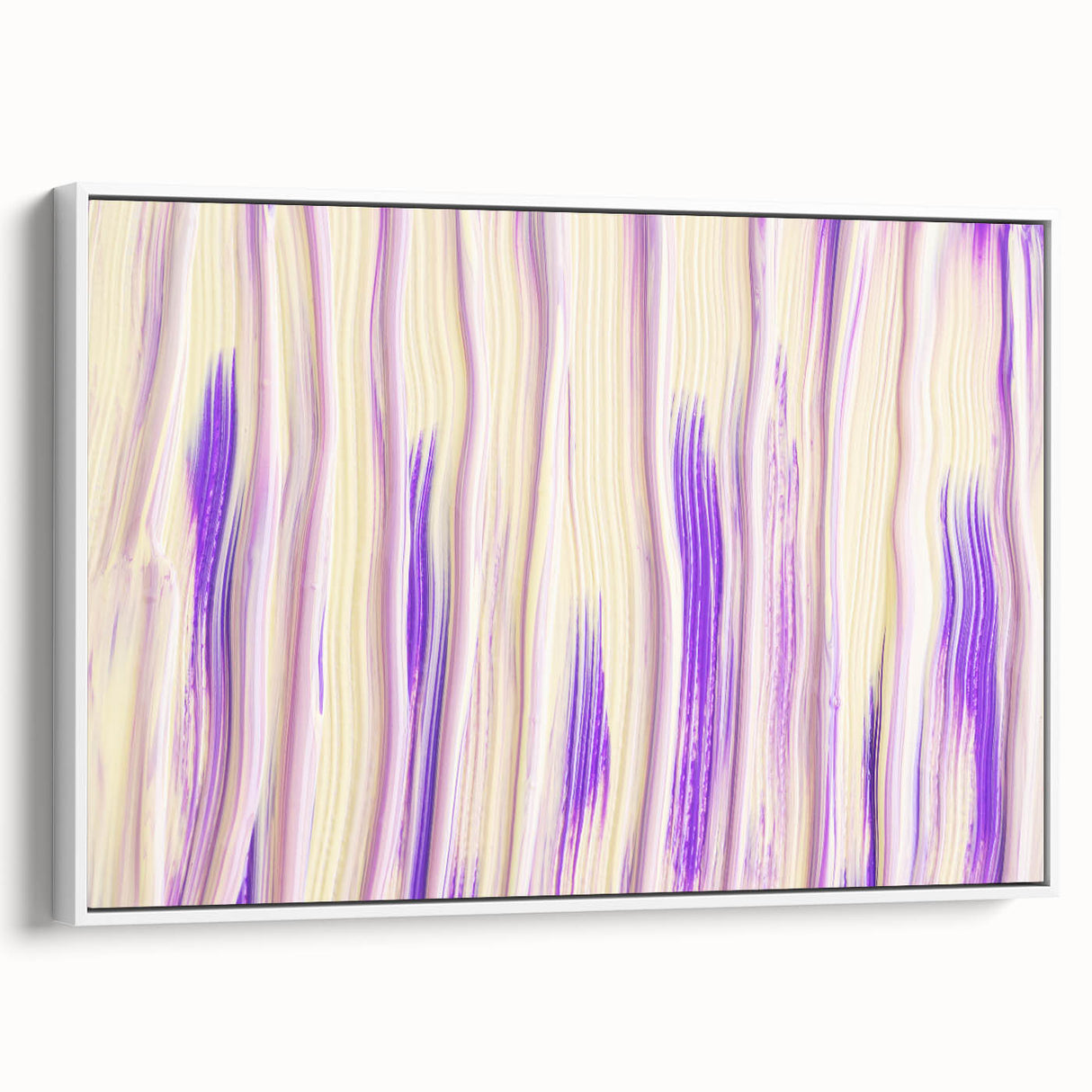 Timeless Textures Abstract Wall Art – Lilac and Beige Tones