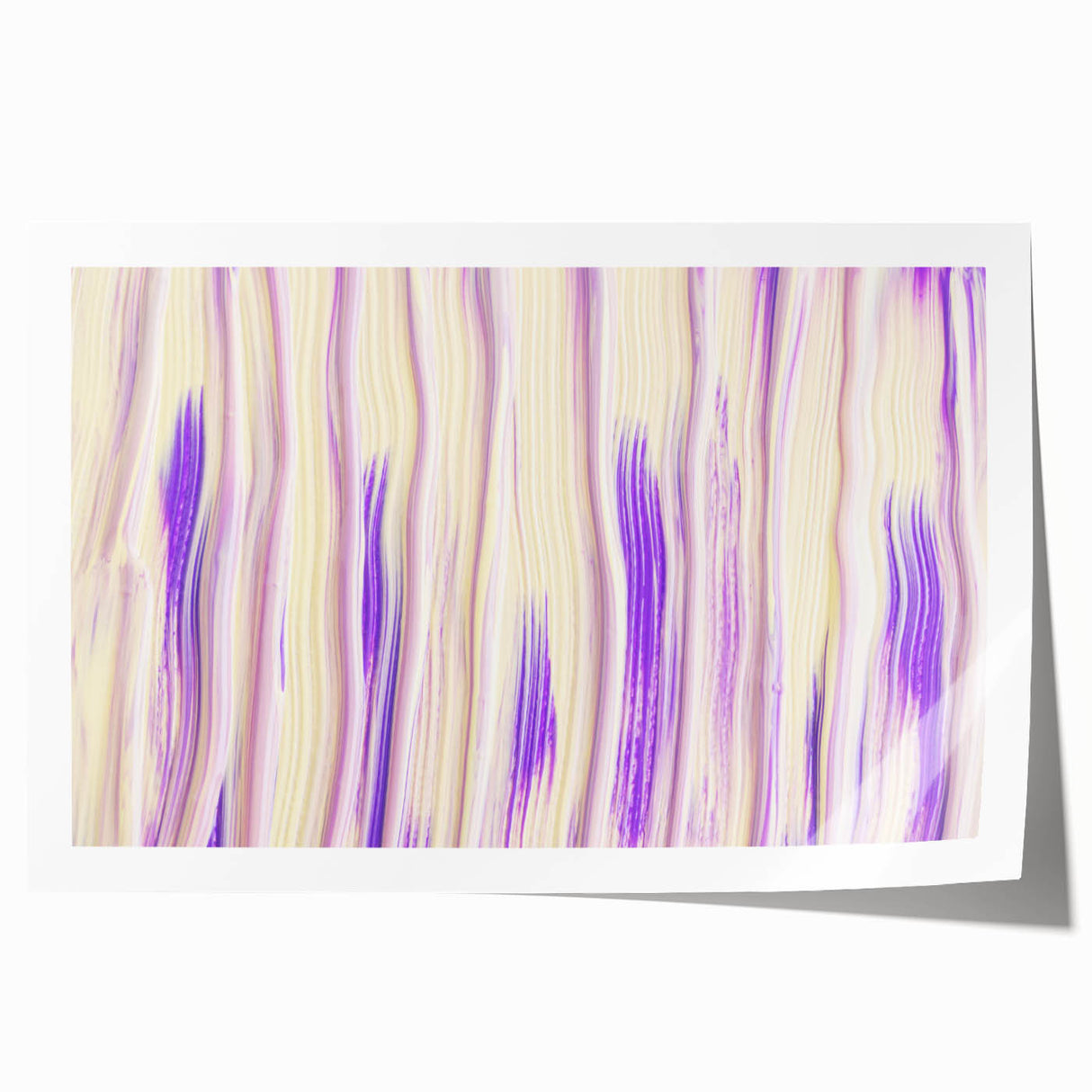 Timeless Textures Abstract Wall Art – Lilac and Beige Tones