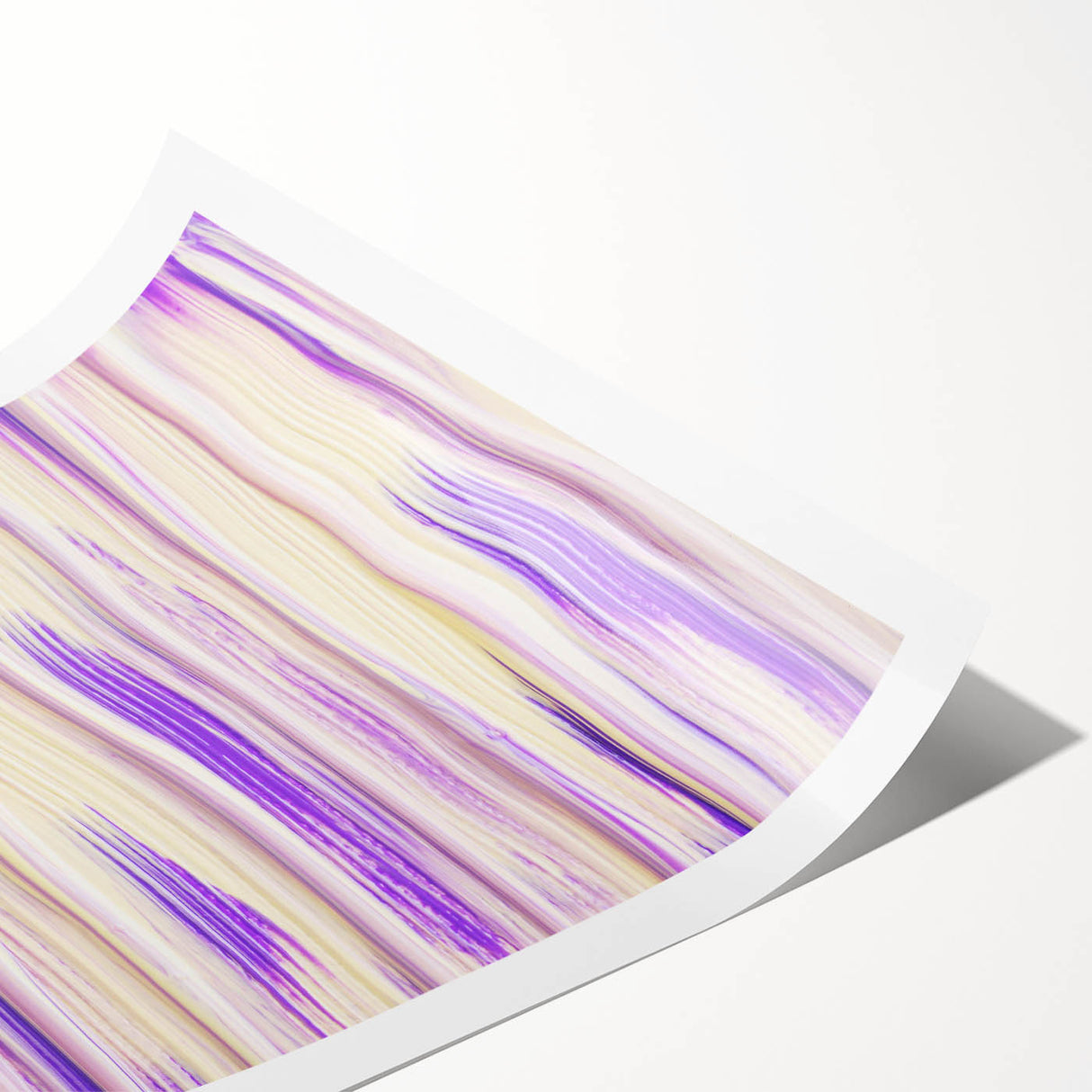 Timeless Textures Abstract Wall Art – Lilac and Beige Tones