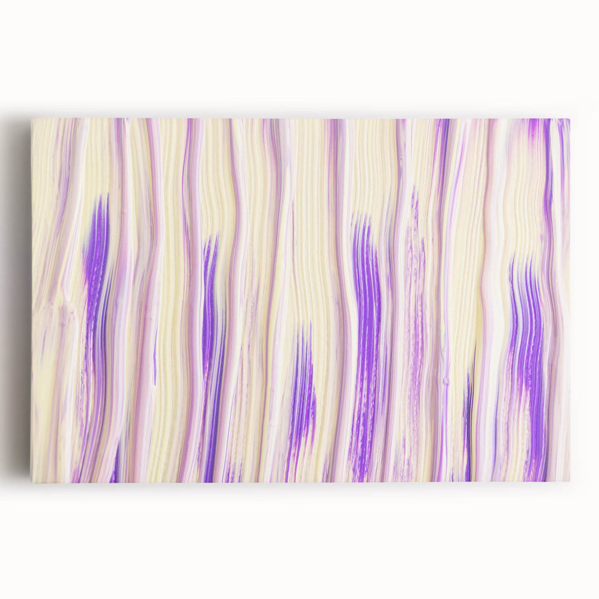 Timeless Textures Abstract Wall Art – Lilac and Beige Tones