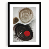 Minimal Ink Swirl Balance – Large Abstract Wall Decor for Calm Spaces