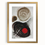 Minimal Ink Swirl Balance – Large Abstract Wall Decor for Calm Spaces