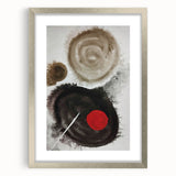 Minimal Ink Swirl Balance – Large Abstract Wall Decor for Calm Spaces