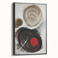 Minimal Ink Swirl Balance – Large Abstract Wall Decor for Calm Spaces