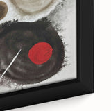 Minimal Ink Swirl Balance – Large Abstract Wall Decor for Calm Spaces