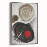 Minimal Ink Swirl Balance – Large Abstract Wall Decor for Calm Spaces