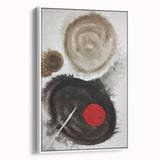 Minimal Ink Swirl Balance – Large Abstract Wall Decor for Calm Spaces