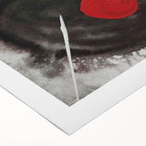 Minimal Ink Swirl Balance – Large Abstract Wall Decor for Calm Spaces