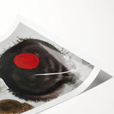 Minimal Ink Swirl Balance – Large Abstract Wall Decor for Calm Spaces