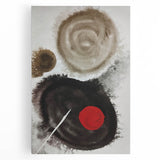 Minimal Ink Swirl Balance – Large Abstract Wall Decor for Calm Spaces