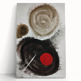 Minimal Ink Swirl Balance – Large Abstract Wall Decor for Calm Spaces