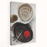 Minimal Ink Swirl Balance – Large Abstract Wall Decor for Calm Spaces