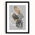 Elegant Abstract Art Design – Black, Gold & Gray Luxury Print