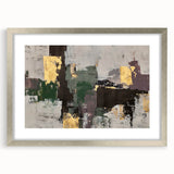 Earthen Harmony Abstracts - Contemporary Canvas Art with Gold Accents