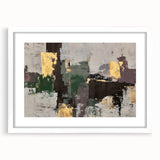 Earthen Harmony Abstracts - Contemporary Canvas Art with Gold Accents