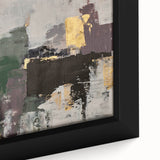 Earthen Harmony Abstracts - Contemporary Canvas Art with Gold Accents