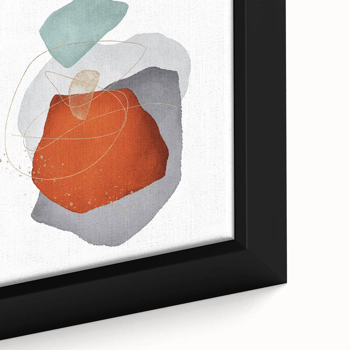 Abstract geometric framed art – bold minimalist wall decor print