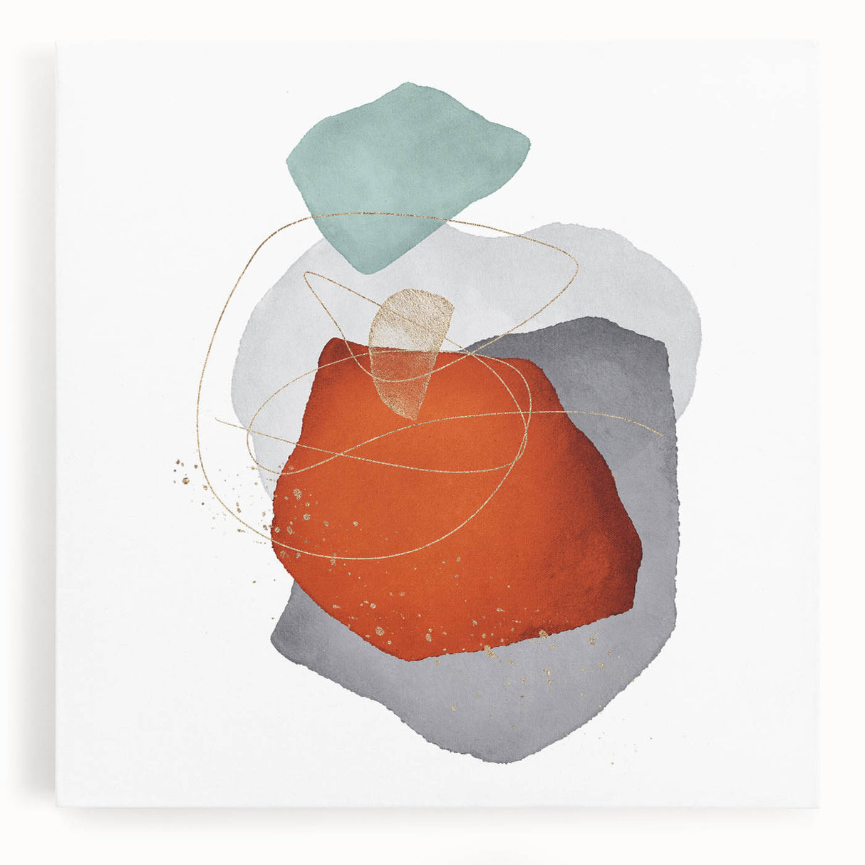 Abstract geometric framed art – bold minimalist wall decor print