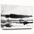 Black and White Minimalist Landscapes – Inked Forest Horizon View