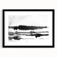 Black and White Minimalist Landscapes – Inked Forest Horizon View