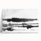 Black and White Minimalist Landscapes – Inked Forest Horizon View