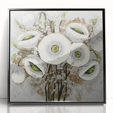 Relaxing Nature Wall Decor – Floral Serene Landscape Art