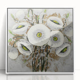 Relaxing Nature Wall Decor – Floral Serene Landscape Art