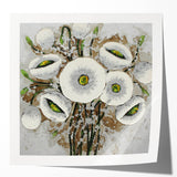 Relaxing Nature Wall Decor – Floral Serene Landscape Art