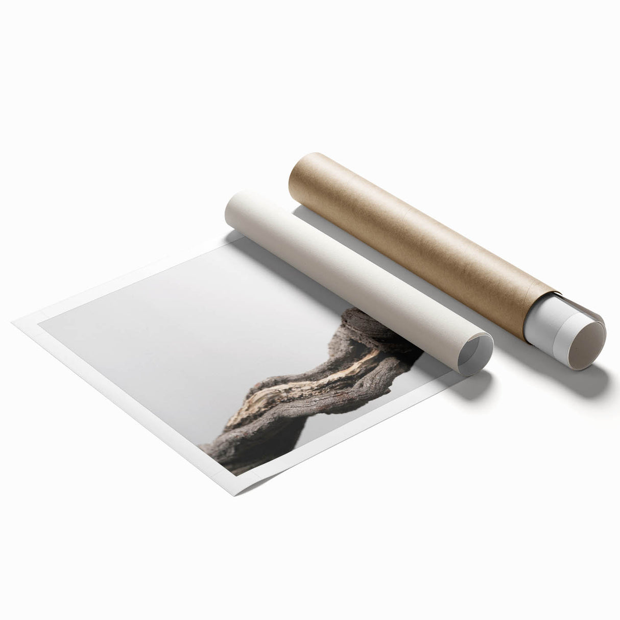 Modern Abstract Canvas Prints – Organic Gray and Brown Texture