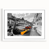 Cityscape Photography Prints – Vibrant Venice Gondola Wall Art