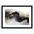 Luxury Fluid Acrylic Wall Decor – Black, Gray & Gold Canvas Art