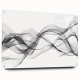 Black, White, and Red Abstract Wall Art - Modern Bold Canvas