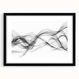 Black, White, and Red Abstract Wall Art - Modern Bold Canvas