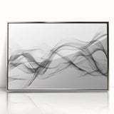 Black, White, and Red Abstract Wall Art - Modern Bold Canvas