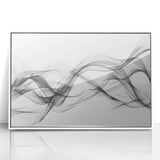 Black, White, and Red Abstract Wall Art - Modern Bold Canvas
