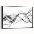 Black, White, and Red Abstract Wall Art - Modern Bold Canvas