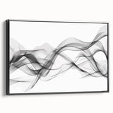 Black, White, and Red Abstract Wall Art - Modern Bold Canvas