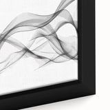 Black, White, and Red Abstract Wall Art - Modern Bold Canvas