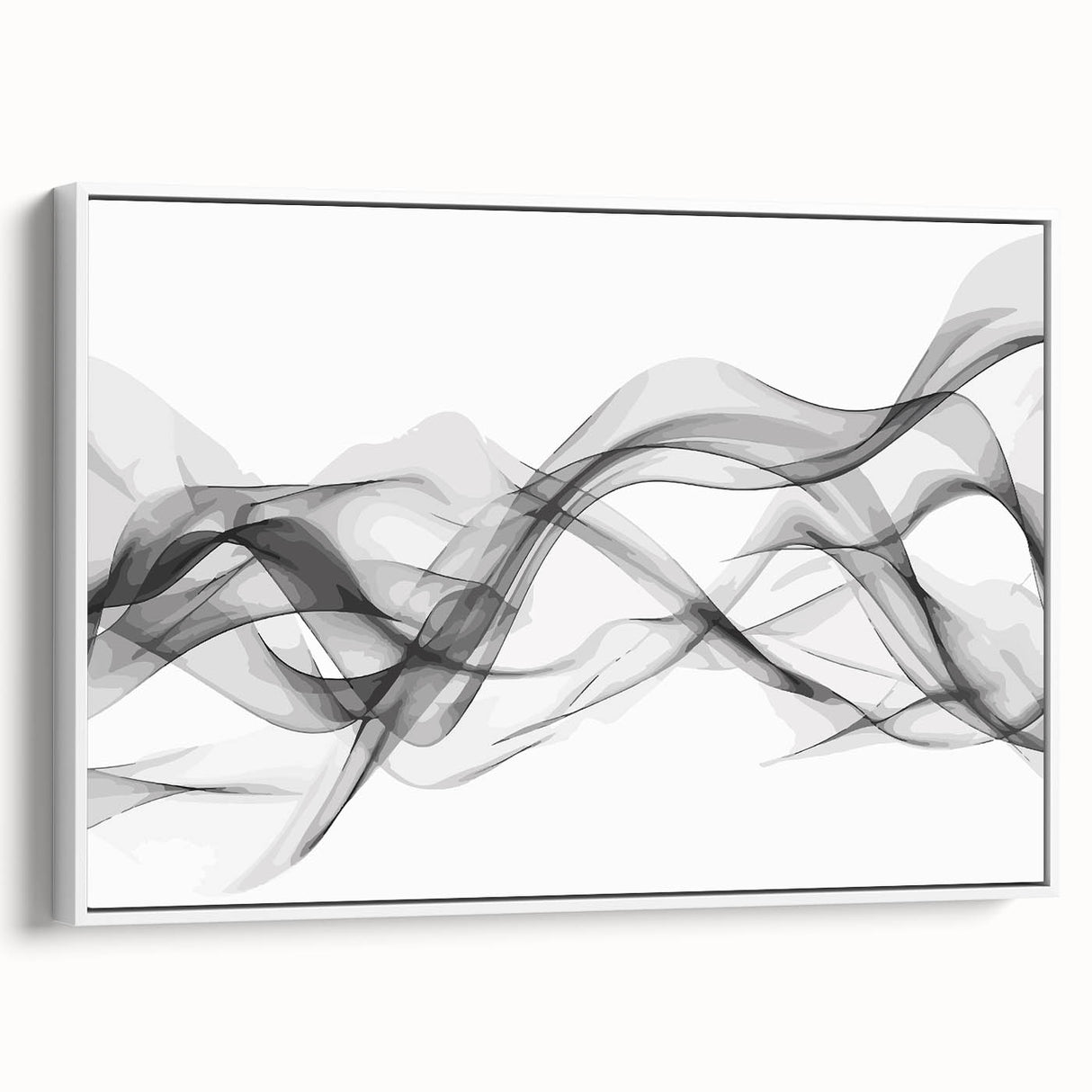Black, White, and Red Abstract Wall Art - Modern Bold Canvas