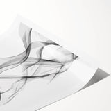 Black, White, and Red Abstract Wall Art - Modern Bold Canvas