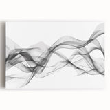 Black, White, and Red Abstract Wall Art - Modern Bold Canvas