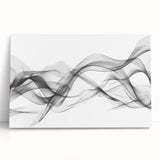 Black, White, and Red Abstract Wall Art - Modern Bold Canvas