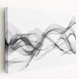 Black, White, and Red Abstract Wall Art - Modern Bold Canvas